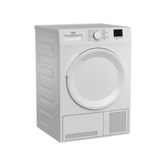 Beko DTLCE80041W 8kg Condenser Tumble Dryer - White - B Energy Rated