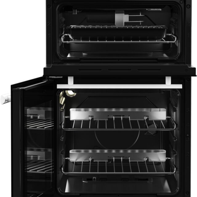 Beko EDG507W 50cm Twin Cavity Gas Cooker with Gas Hob - White
