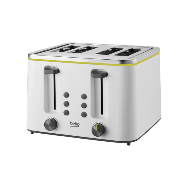 Beko TAM4341W 4 Slice Toaster - White