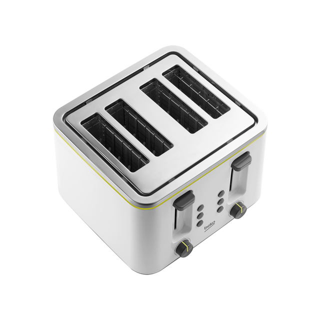 Beko TAM4341W 4 Slice Toaster - White