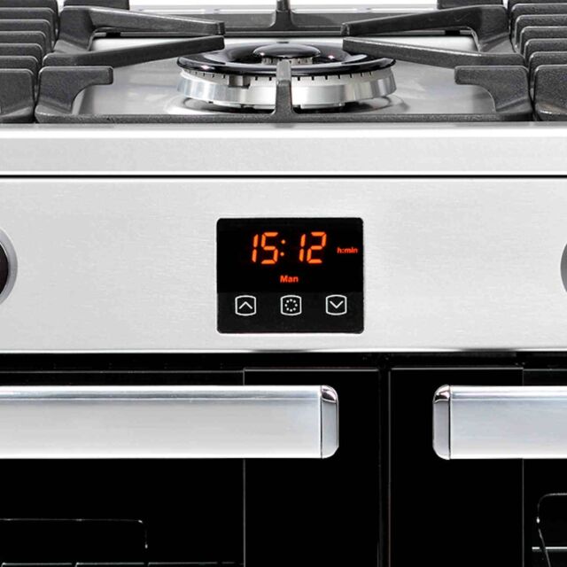 Belling 444411724  X90G 90cm Gas Rangecooker with Double Oven and Gas Hob - Stainless Steel