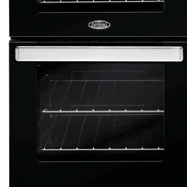 Belling 444411725  X90G 90cm Gas Rangecooker with Double Oven and Gas Hob - Black