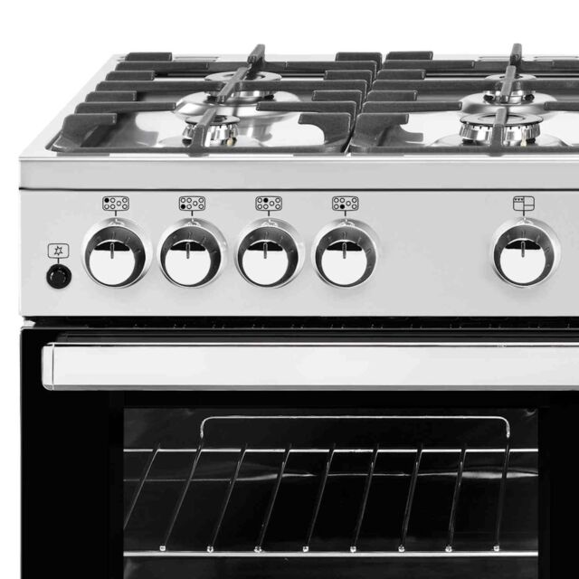 Belling 444411727  X100G 100cm Gas Rangecooker with Double Oven and Gas Hob - Stainless Steel