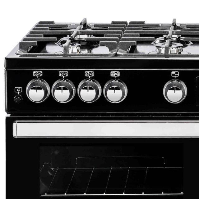 Belling 444411731  X110G 110cm Gas Rangecooker with Double Oven and Gas Hob - Black