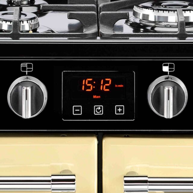 Belling 444411737  X90G 100cm Gas Rangecooker with Double Oven and Gas Hob - Cream
