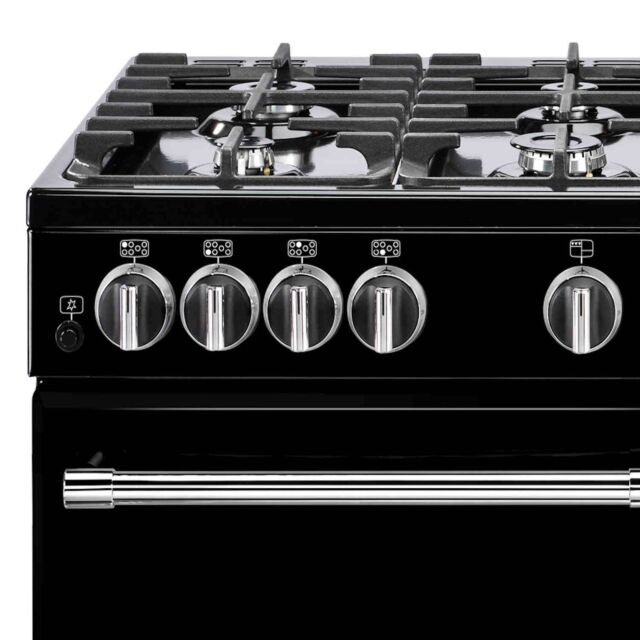 Belling 444411738  X110G 110cm Gas Rangecooker with Double Oven and Gas Hob - Black