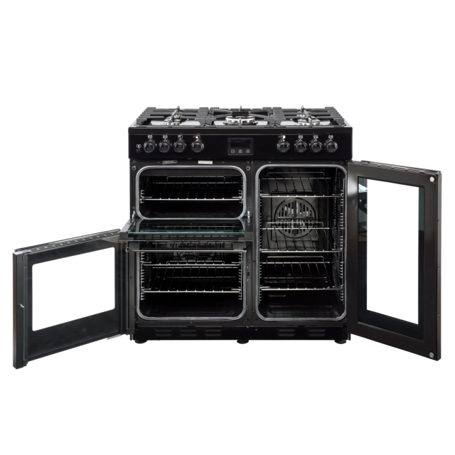 Belling 444444071 Cookcentre 90DFT Dual Fuel Range Cooker - Black
