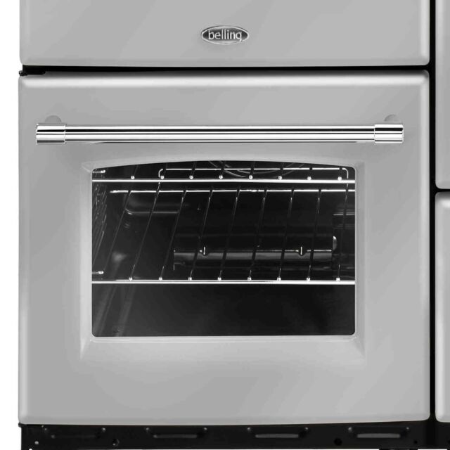 Belling 444444137  100E 99.6cm Electric Rangecooker with Triple Oven and Ceramic Hob - Silver