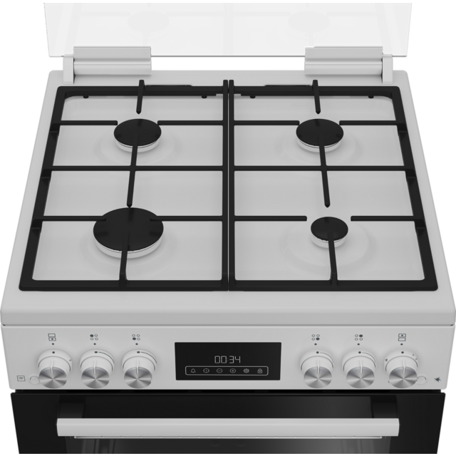 Blomberg GGRN655W  60cm Double Oven Gas Cooker with Gas Hob - White