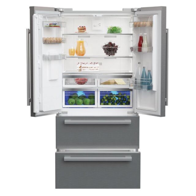 Blomberg KFD4953XD Frost Free American Style Fridge Freezer - Stainless Steel - A+ Energy Rated
