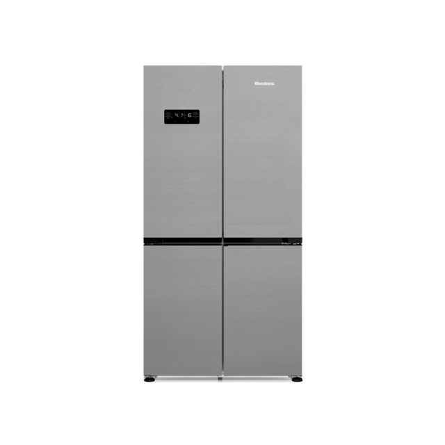 Blomberg KQD114VPX 70.5cm Dual Cooling American Style Fridge Freezer - Brushed Steel