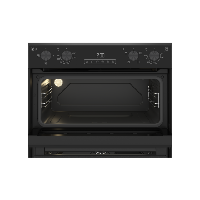 Blomberg ROTN9202DX 59.4cm Built In Electric Double Oven - Dark Steel
