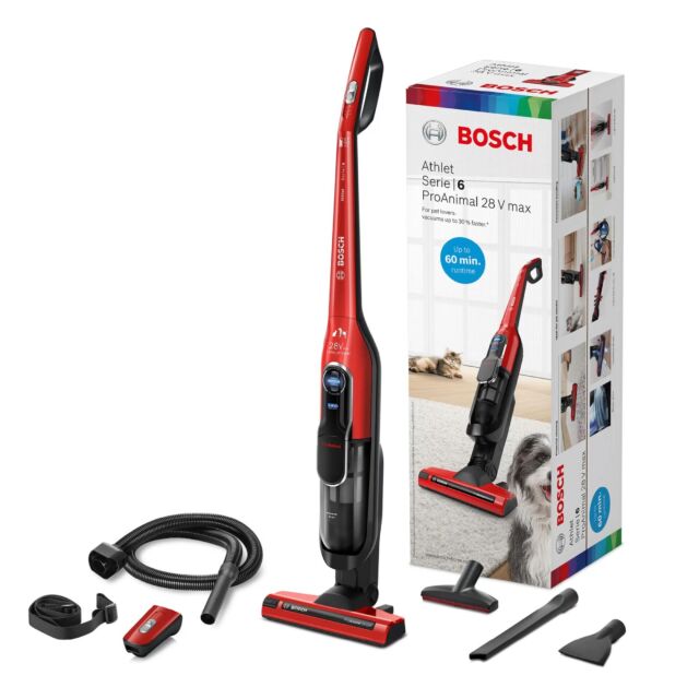 Bosch BCH86PETGB Athlet Serie 6 ProAnimal Cordless Vacuum Cleaner - 60 Minute Run Time