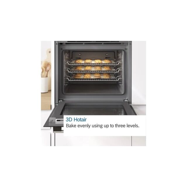 Bosch HRG579BB6B 59.4cm Built In Electric Single Oven - Black