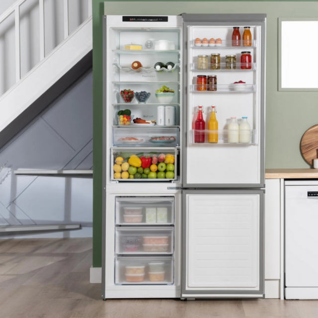 Bosch KGN392LDFG 60cm 70/30 Fridge Freezer - Inox