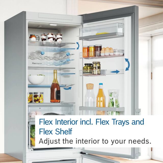 Bosch KGN39AWCTG 60cm Frost Free Fridge Freezer - White