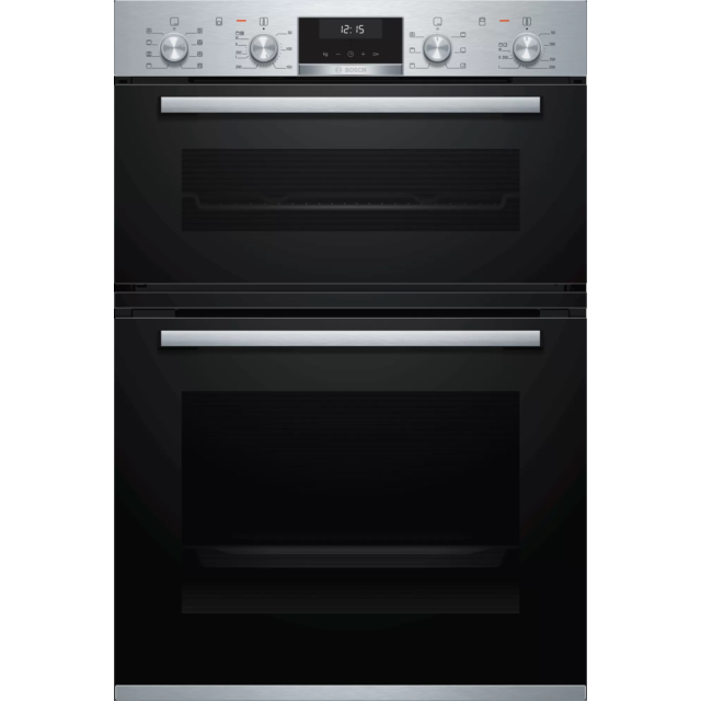 Bosch MBA5350S0B 59.4cm Built In Electric Double Oven - Stainless Steel