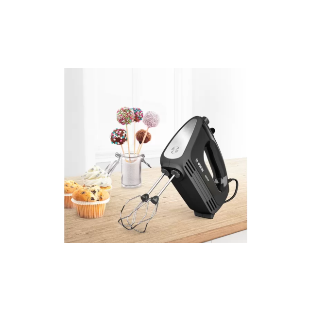 Bosch MFQ2420BGB CleverMixx Hand Mixer, - Black