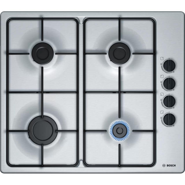 Bosch PBP6B5B80 58cm Gas Hob - Stainless Steel