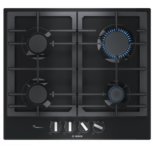 Bosch PCP6A6B90 58.2cm Gas Hob - Black