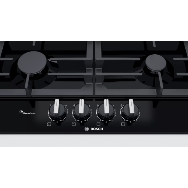 Bosch PCP6A6B90 58.2cm Gas Hob - Black