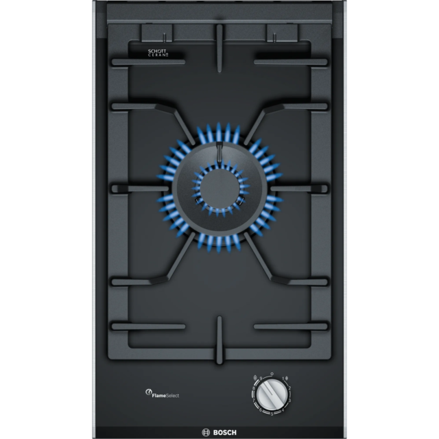 Bosch PRA3A6B70 30.6cm Domino Gas Hob - Black