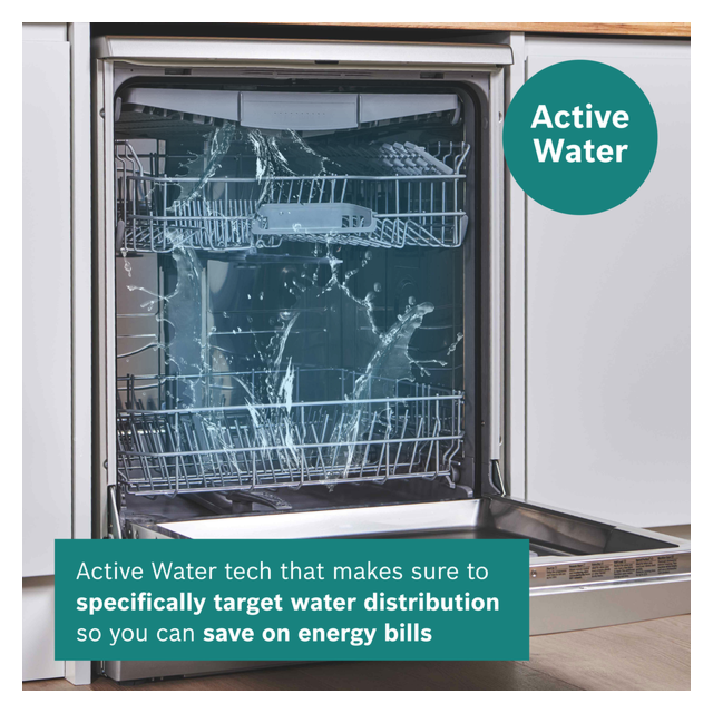 Bosch SBH4HVX14G Series 4, Fully-Integrated Dishwasher, 60 Cm, , Variable Hinge