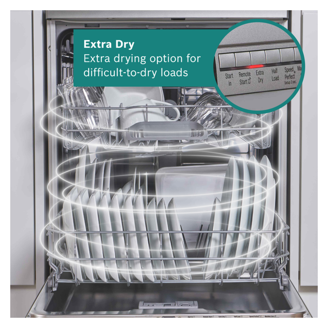Bosch SBH4HVX14G Series 4, Fully-Integrated Dishwasher, 60 Cm, , Variable Hinge