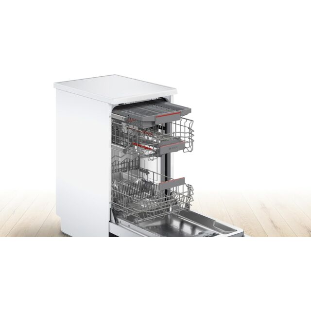 Bosch SPS4HMW49G Slimline 6 programmes Vario Flex baskets Vario Drawer 5 options 44dB 9.5L 10 place 
