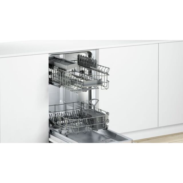 Bosch SPV25CX00G  Slimline, 5 prog, 1 option, Vario baskets, Heat Exchanger drying, 3/6/9hr time delay, 48dB, 9.5L, A+