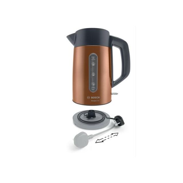 Bosch TWK4P439GB 1.7L Traditional Kettle - Copper