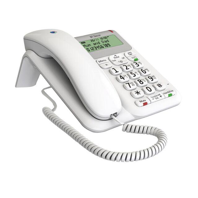 Bt DECOR2200 White Corded Telephone