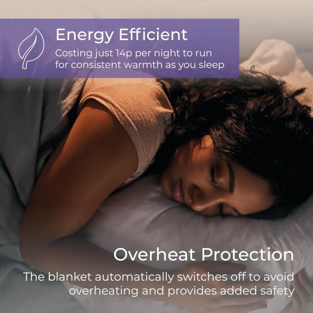 Carmen C81193 Double Heated Electric Under Blanket 