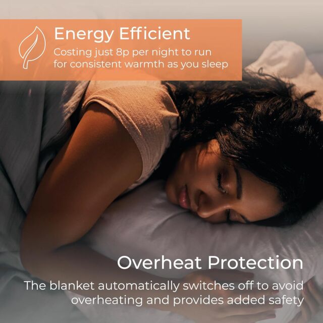 Carmen C81195 Single Heated Electric Under Blanket 