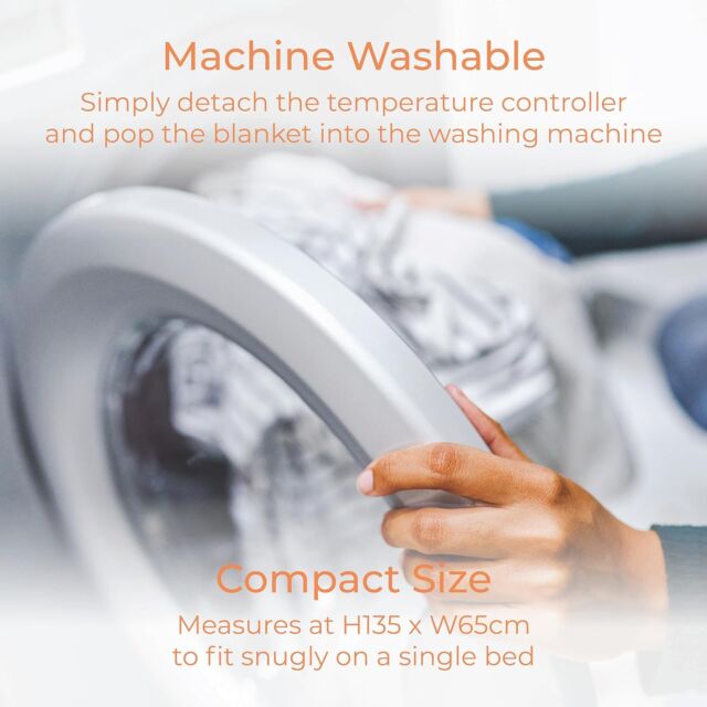 Carmen C81195 Single Heated Electric Under Blanket 