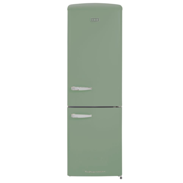 Cda 1194112 Retro Fridge Freezer, Frost Free In Meadow Green
