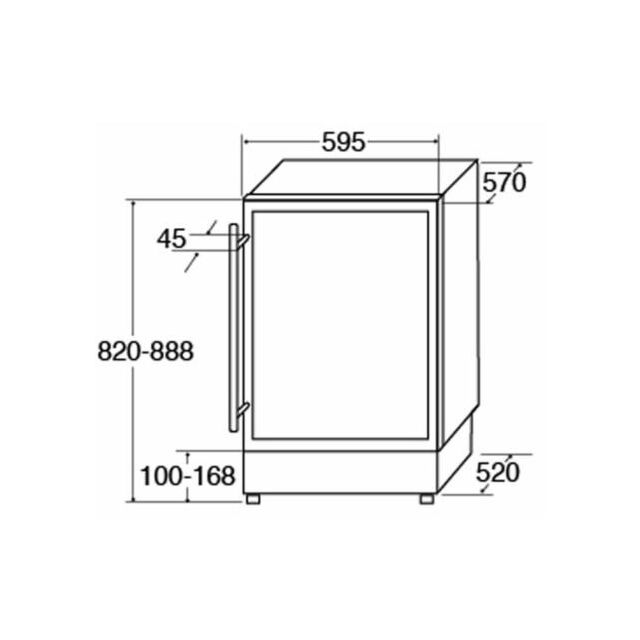 Cda FWC604BL Wine Cooler