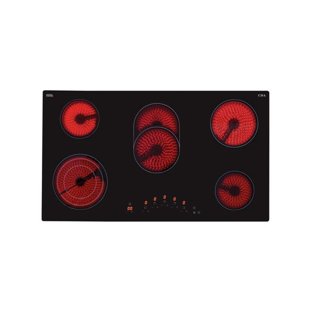 CDA HC9621FR 90cm Ceramic Hob - Black