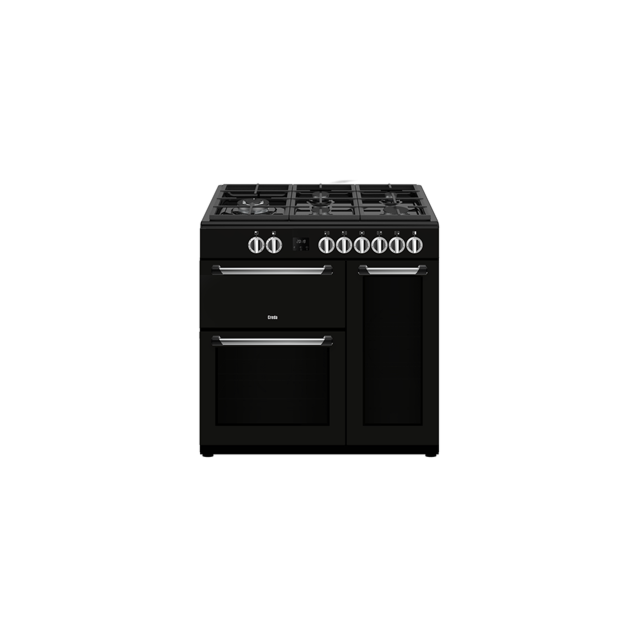 Creda C90RCDFCBL Range Cooker 90Cm Duel Fuel In Black 