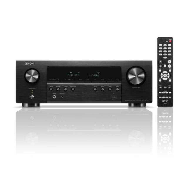 Denon AVRS670HBKE2GB 8K AV Receiver with HEOSÂ® Built-in - Black