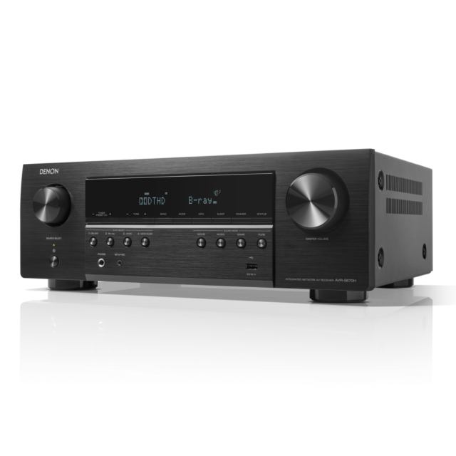 Denon AVRS670HBKE2GB 8K AV Receiver with HEOSÂ® Built-in - Black