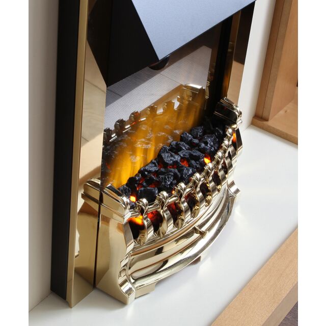Dimplex BAL20BR Balmoral Inset Fire In Brass