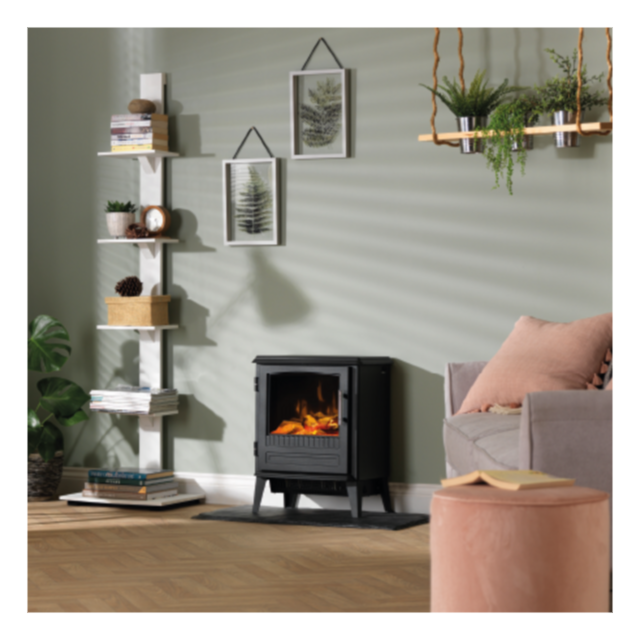 Dimplex BAR20 Bari Stove Fire In Black 