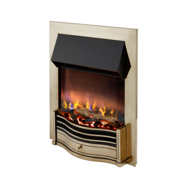 Dimplex DMF20AB3D Dumfries Antique Brass Optiflmae 3D