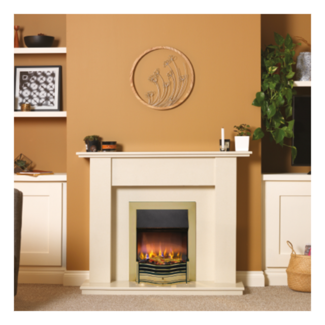 Dimplex DMF20AB3D Dumfries Antique Brass Optiflmae 3D