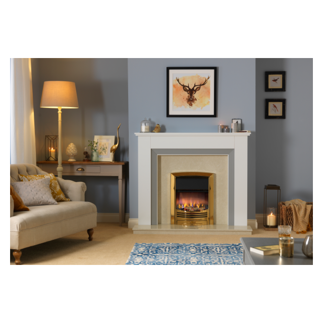 Dimplex GLN20BR3D Glencoe Brass Optiflame 3D