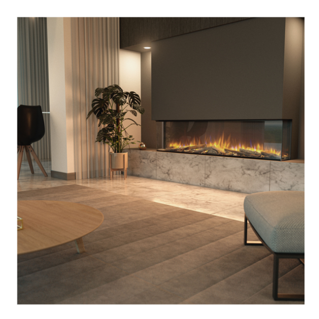 Dimplex VVTP150 Vivente Plus 150 Optiflame Built In Wall Fire
