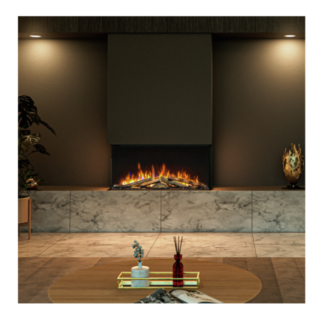 Dimplex VVTP75 Vivente Plus 75 Optiflame Built In Wall Fire