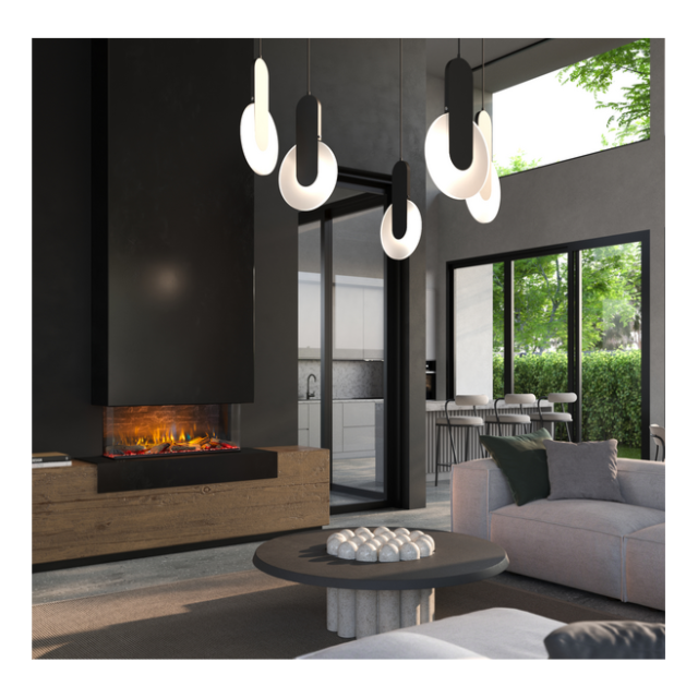 Dimplex VVTP75 Vivente Plus 75 Optiflame Built In Wall Fire