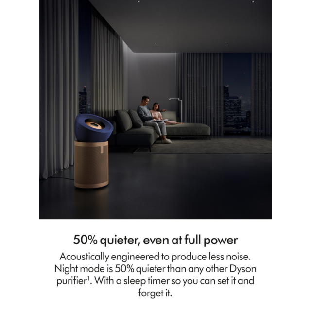 Dyson BP04 Air Purifier Fan Prussian Blue Gold